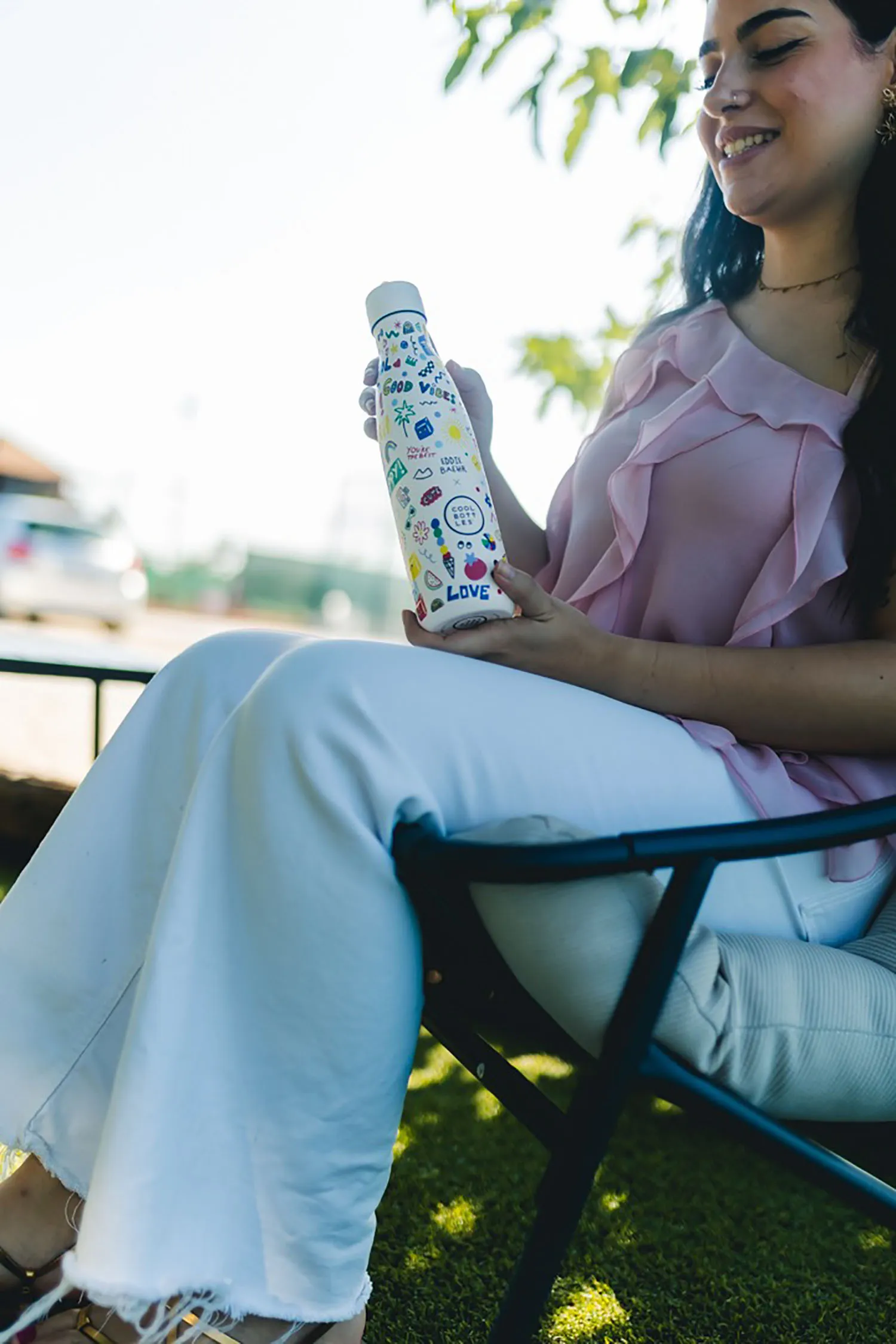 Термос-термобутылка Cool Bottles Eddie Baehr Good Vibes 500 мл