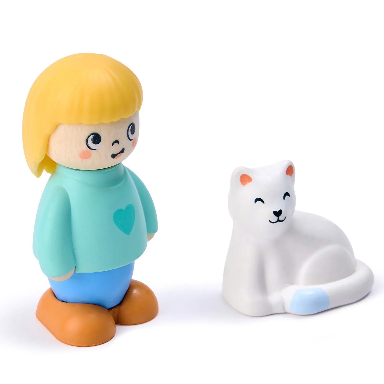 Набор игровой HAPE «Девочка и кошка» (детская иллюстрированная книга Hape Land) E3430_HP