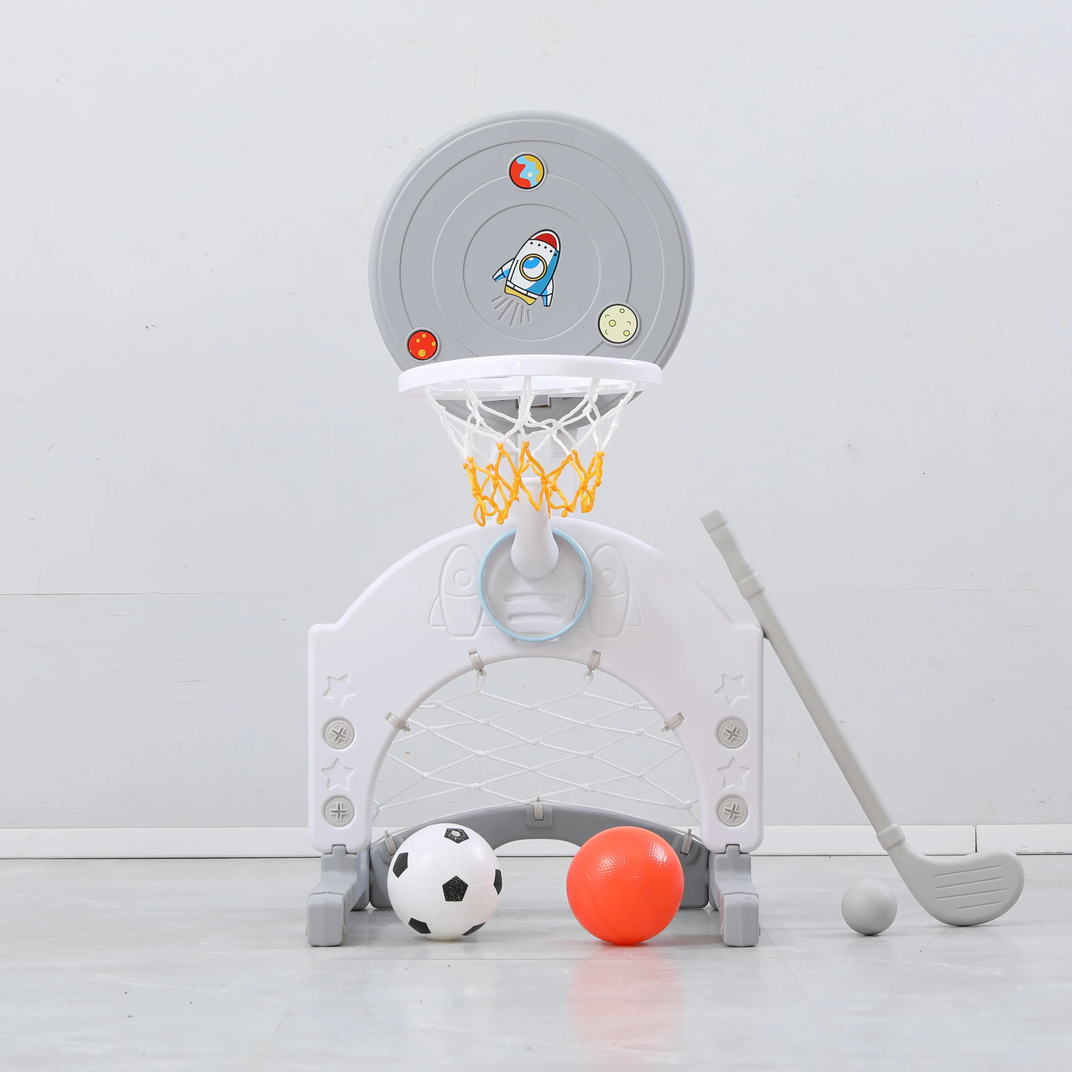 Стойка баскетбольная UNIX Kids Space Grey PPBSGRY