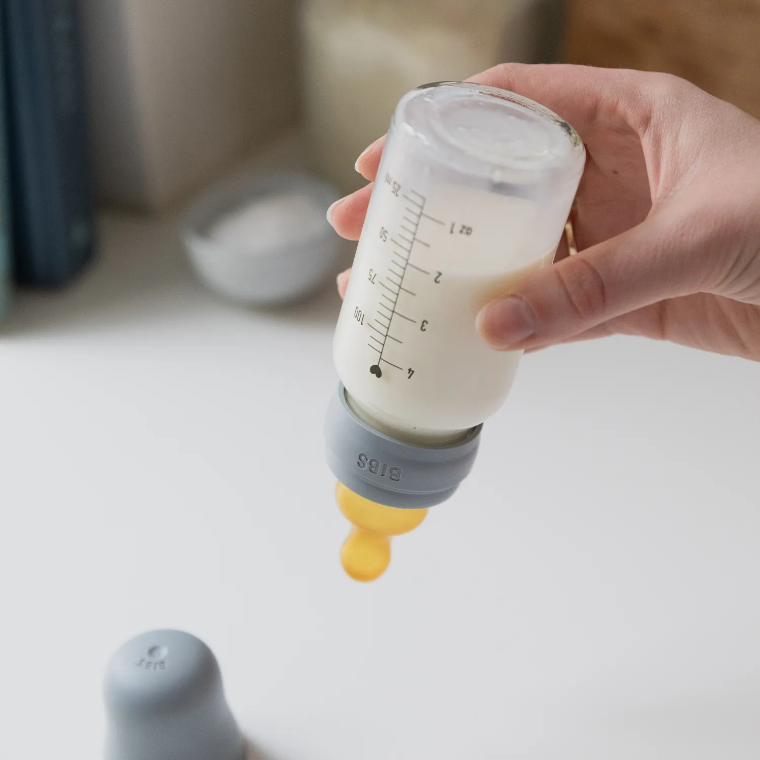 Соска BIBS латексная для бутылочки средний поток, 2 шт.