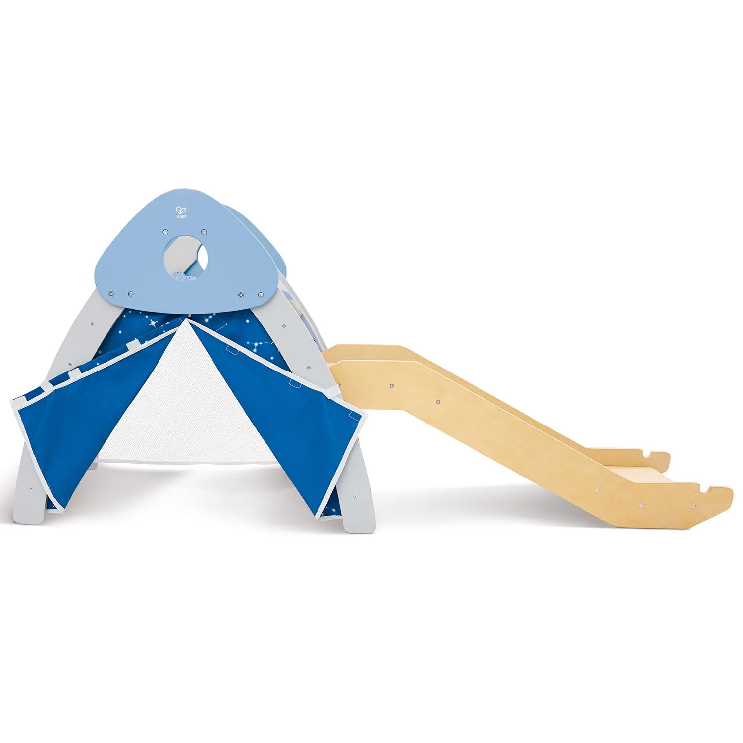 Комплекс игровой детский HAPE 4-в-1 Пиклер с горкой, скалодром E1222_HP