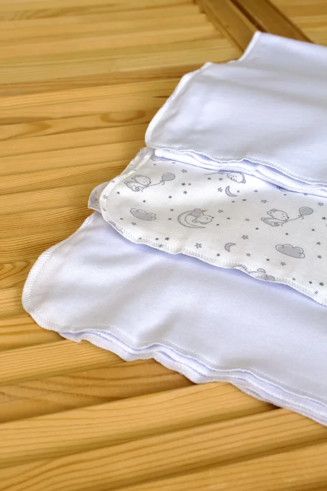 Комплект Lapsi № 6.2 пелёнки 3 шт, цвет молочный/бежевый