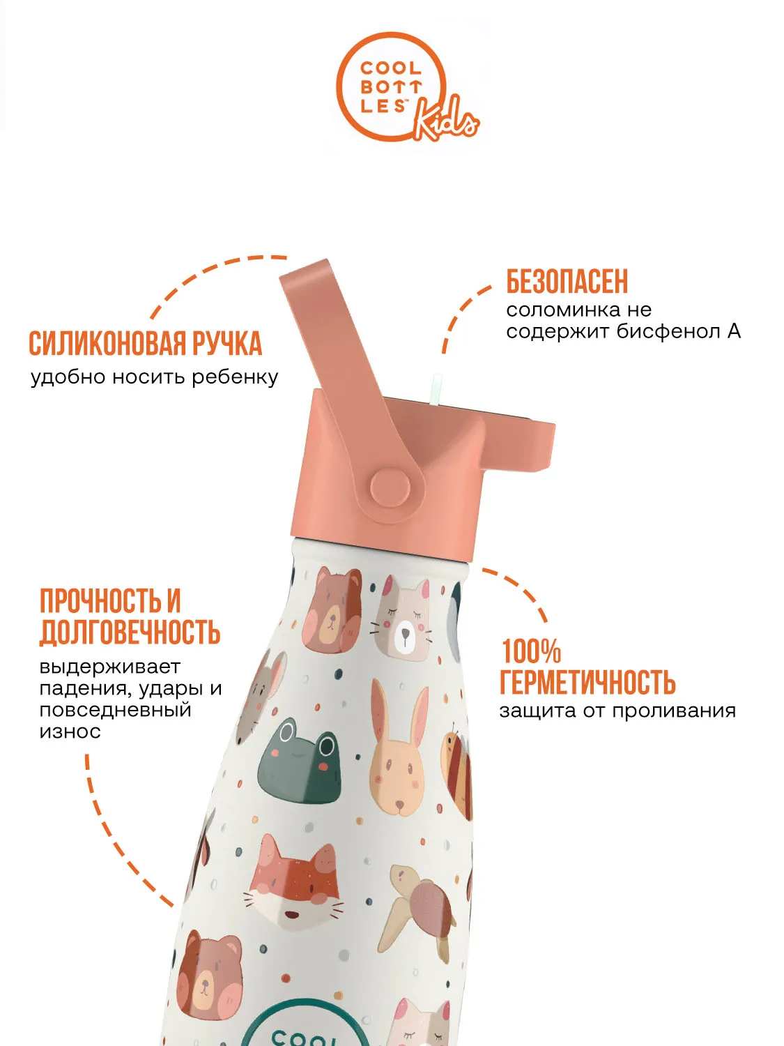 Термос–термобутылка Cool Bottles Kids серия Enjoyer Pet Lover 260 мл CBBK26PL