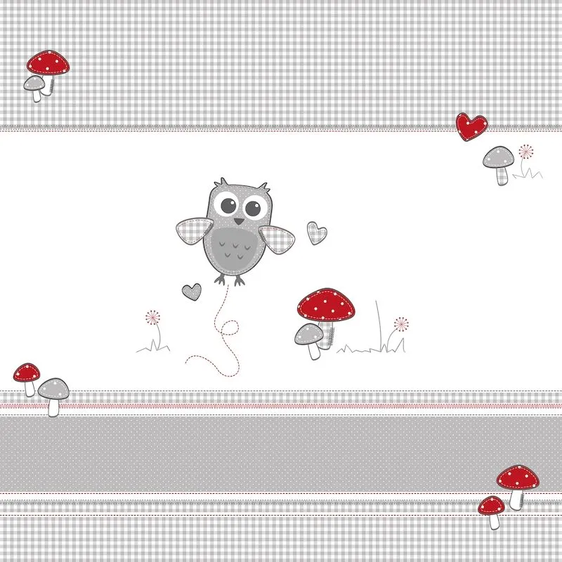 Детский прямоугольный манеж Roba 75х100 см с бампером Adam&Owl 0241WS148