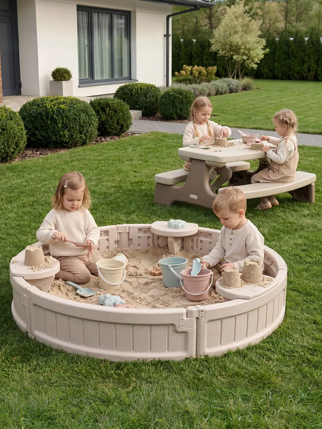 Песочница UNIX Kids круглая Round 120