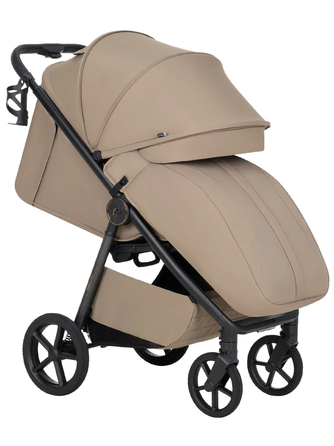 Коляска прогулочная CARRELLO Bravo carbon CRL-5530, бежевый (ketch beige). Изображение 2