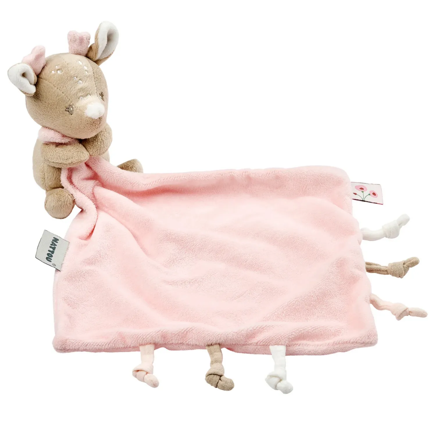 Игрушка мягкая Nattou Doudou FANFAN Оленёнок pink 759083