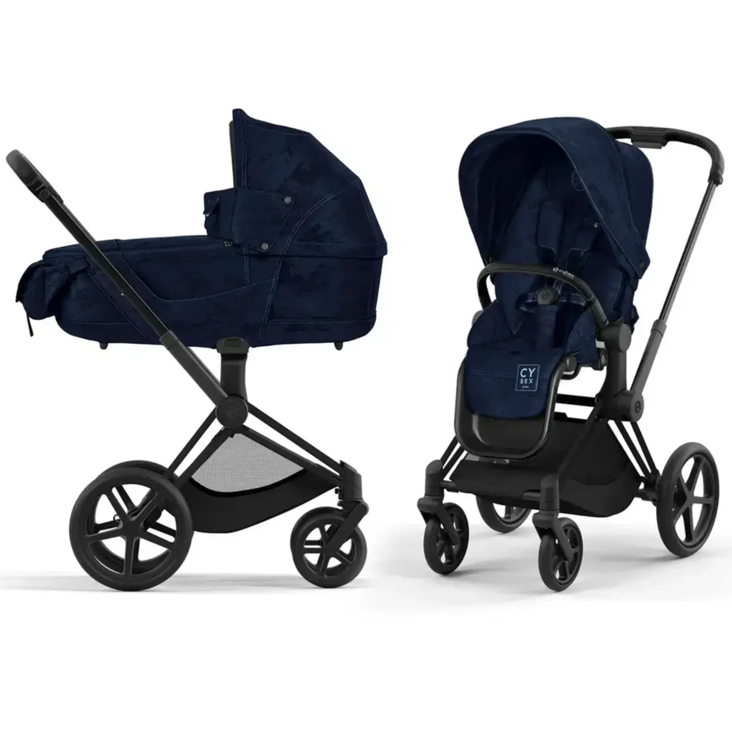 Коляска 2 в 1 Cybex PRIAM IV FE Rebellious Luxury /Matt Black
