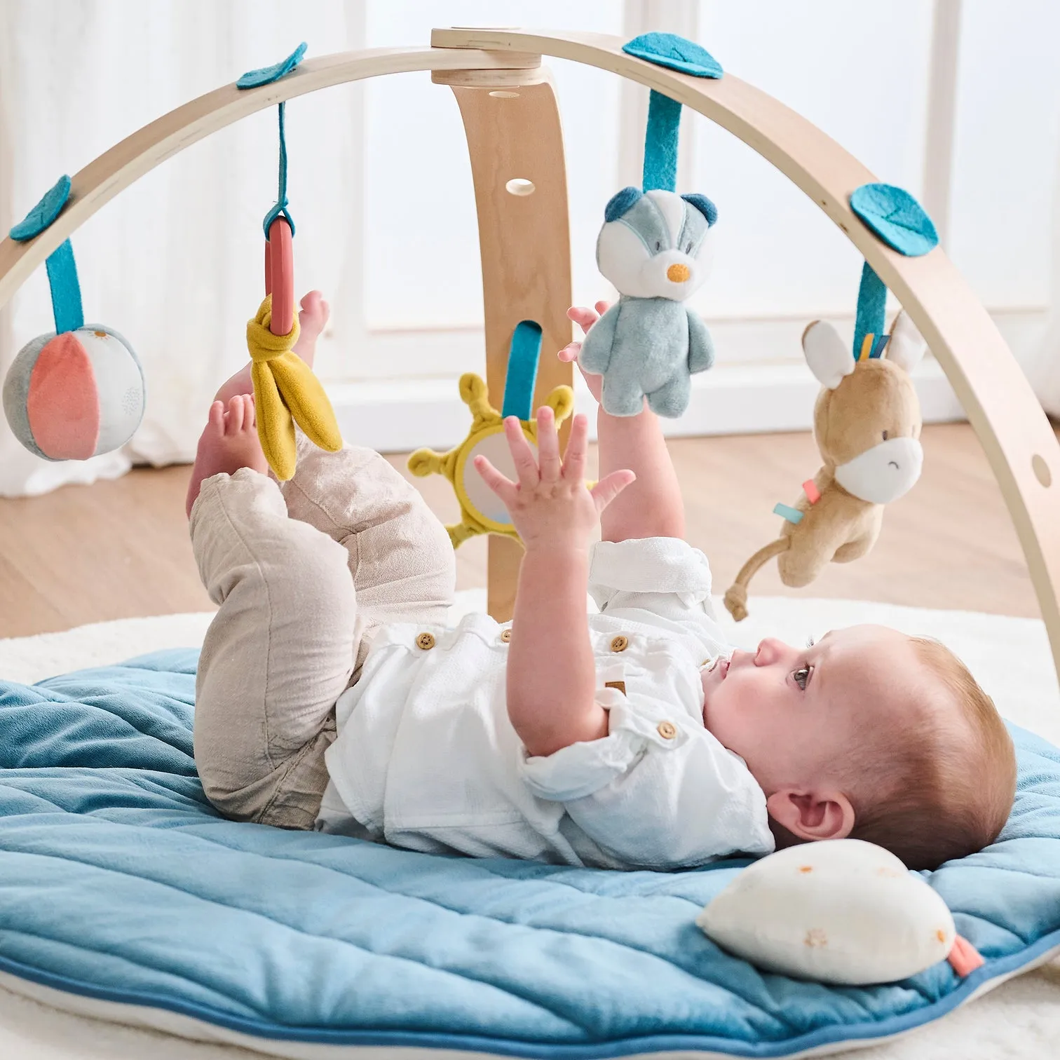 Плед Nattou 75х100см FELIX & LEO Барсук и Ослик 595353