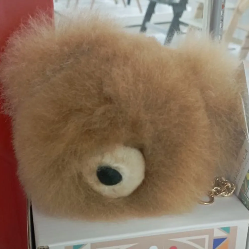 Подвеска-помпон ЛеРаРу медвежонок Сосновая шишка 13 см