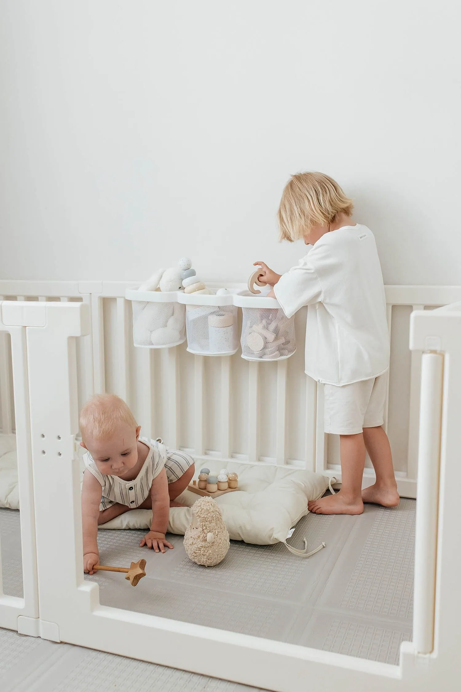 Органайзер для хранения подвесной UNIX Kids White с тремя отделениями универсальный PPBH3W