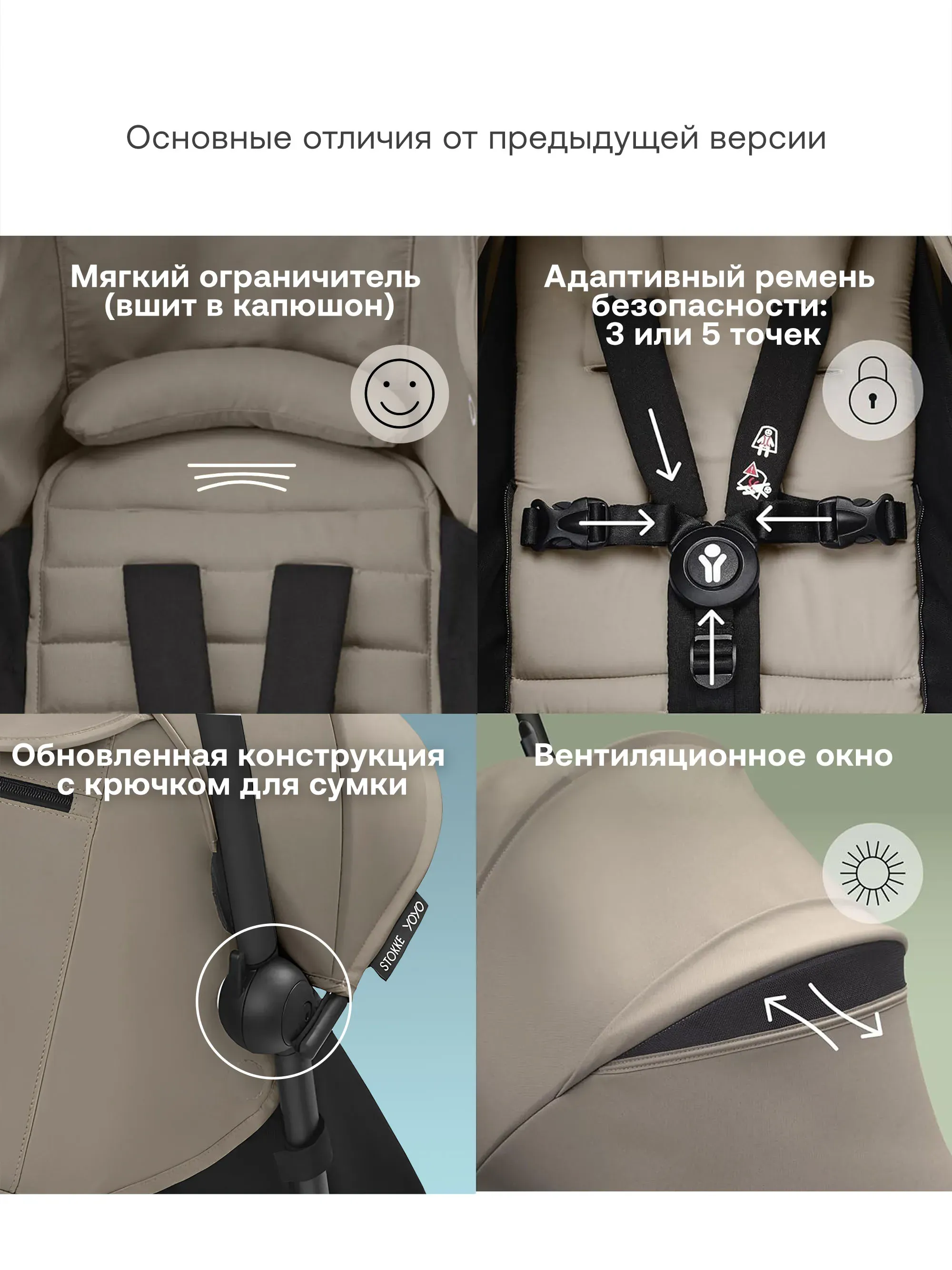 Коляска 2 в 1 Stokke/Babyzen YOYO³ рама чёрная