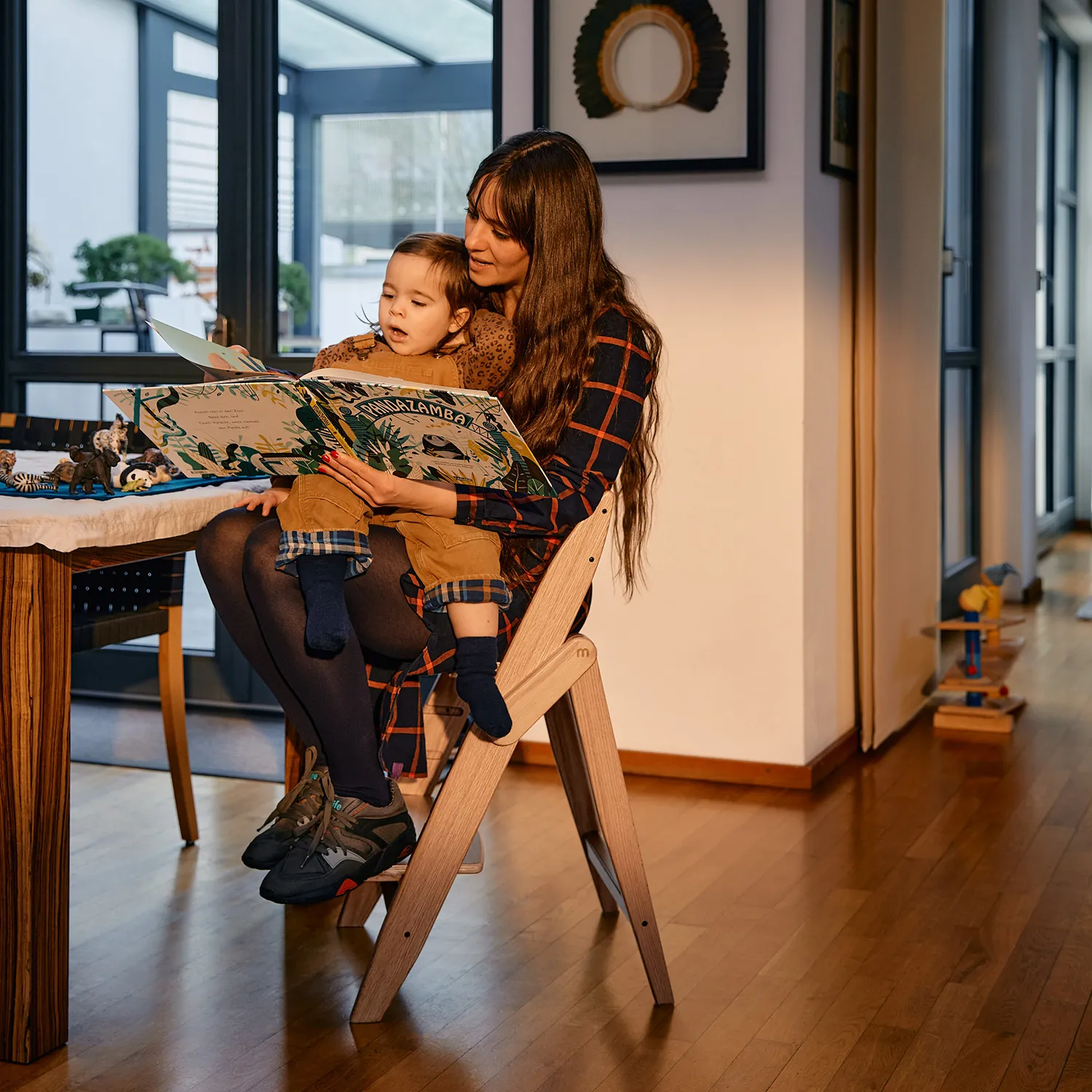 Растущий стульчик Moji by ABC-Design Yippy ВСЁ ВКЛЮЧЕНО oak, текстиль mint