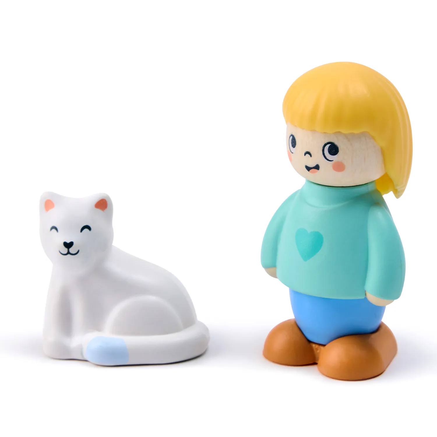 Набор игровой HAPE «Девочка и кошка» (детская иллюстрированная книга Hape Land) E3430_HP