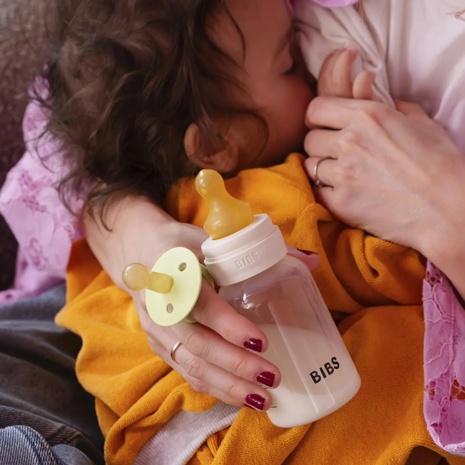 Соска BIBS латексная для бутылочки медленный поток, 2 шт.