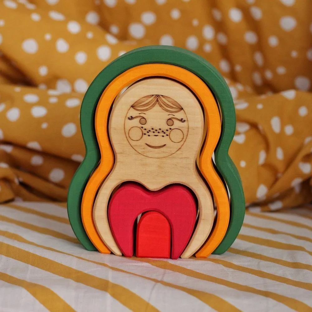 Пирамидка-пазл Skandico «Матрешка»