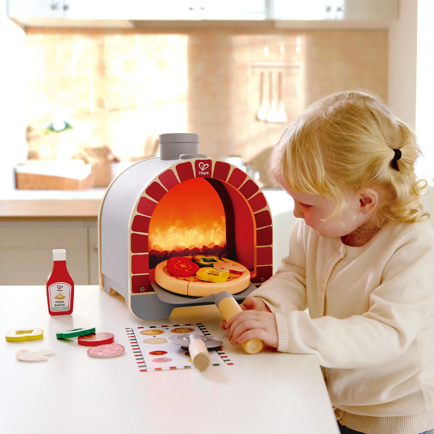 Набор игровой HAPE «Юный повар» Интерактивная печь для пиццы E3236_HP