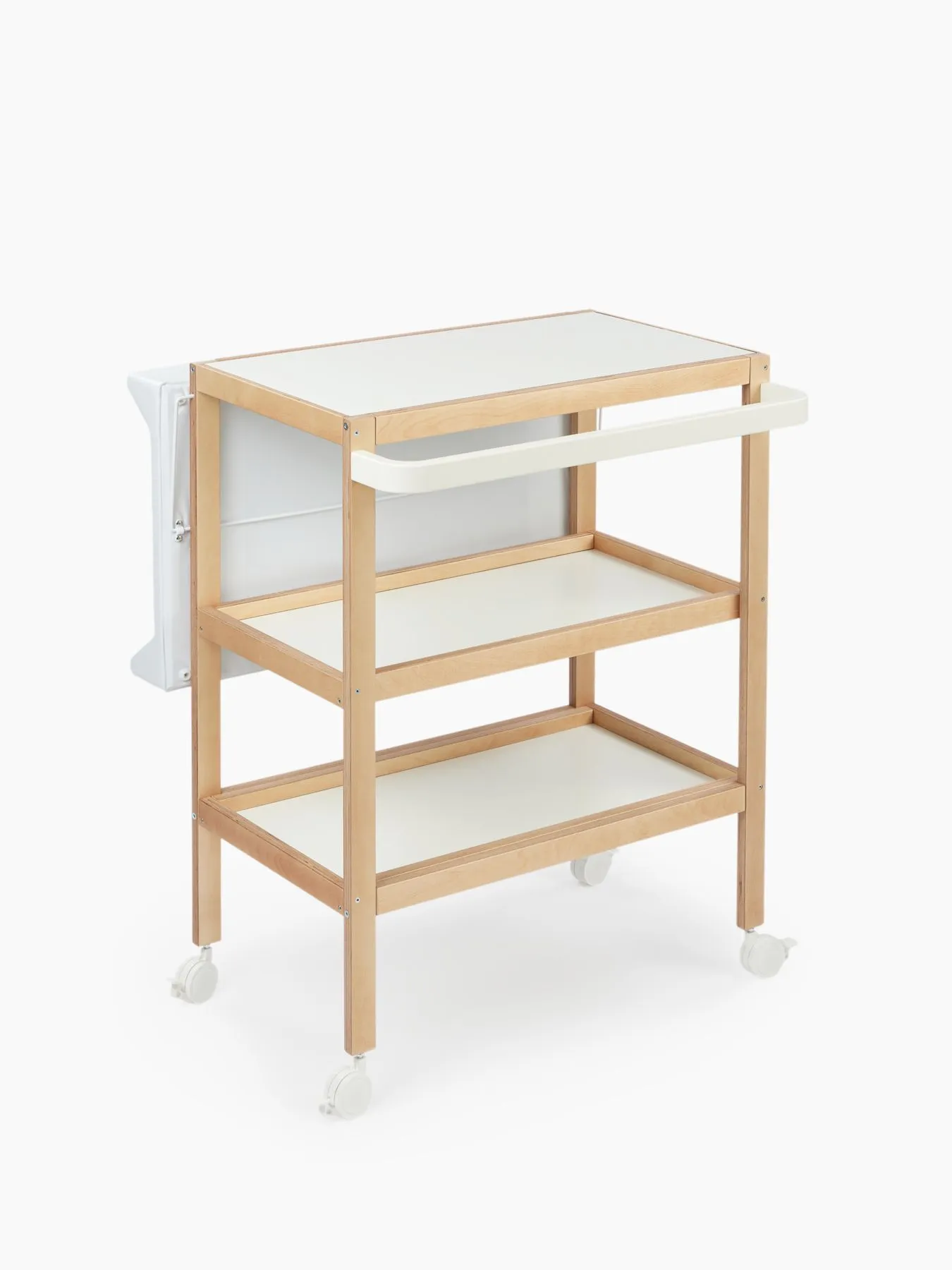 Комплект Happy Baby: пеленальный стол LAFINO с матрасом white 91039