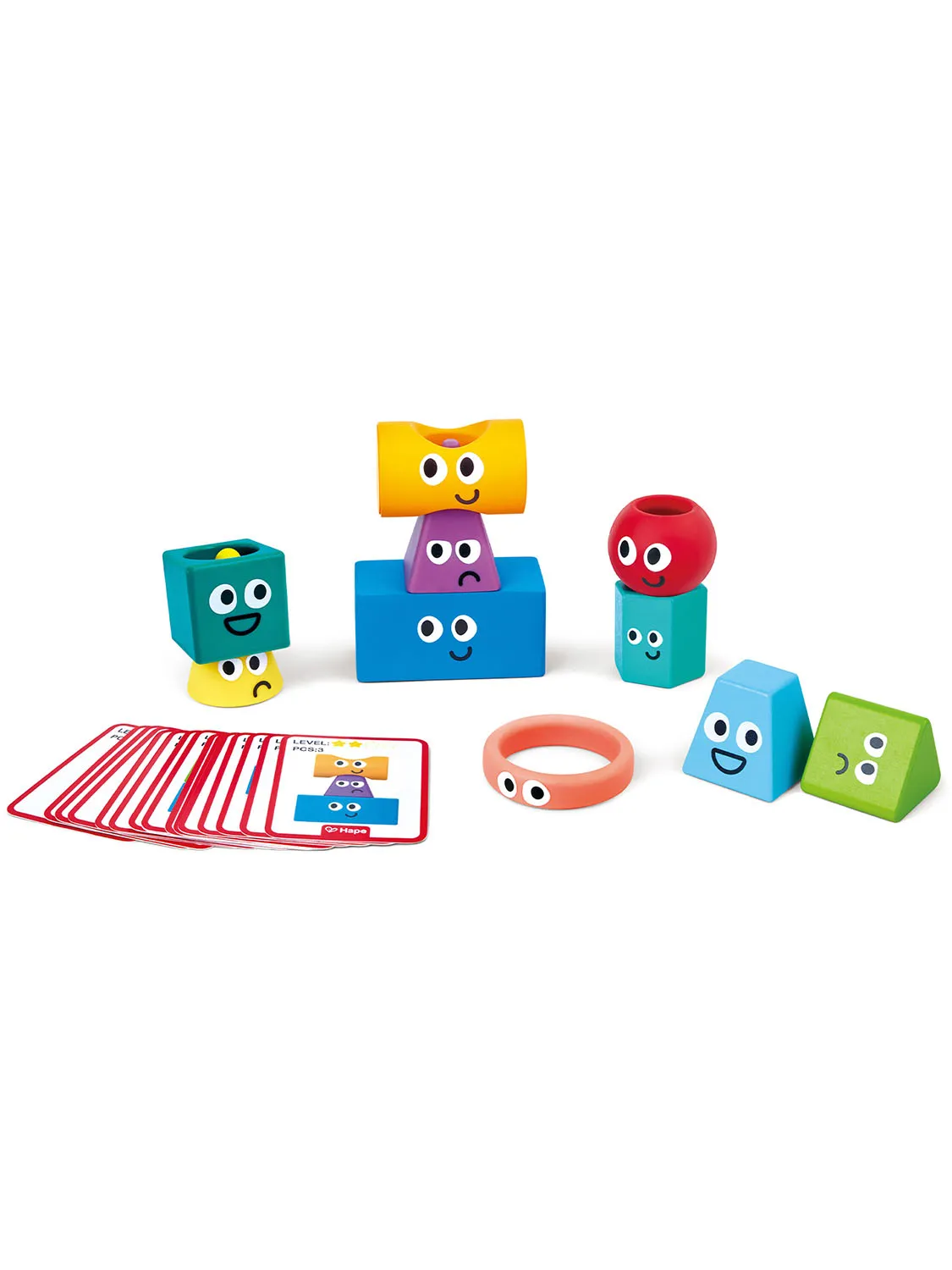 Головоломка HAPE «Умняша» Геометрическая башня (блоки монтессори) E0531_HP