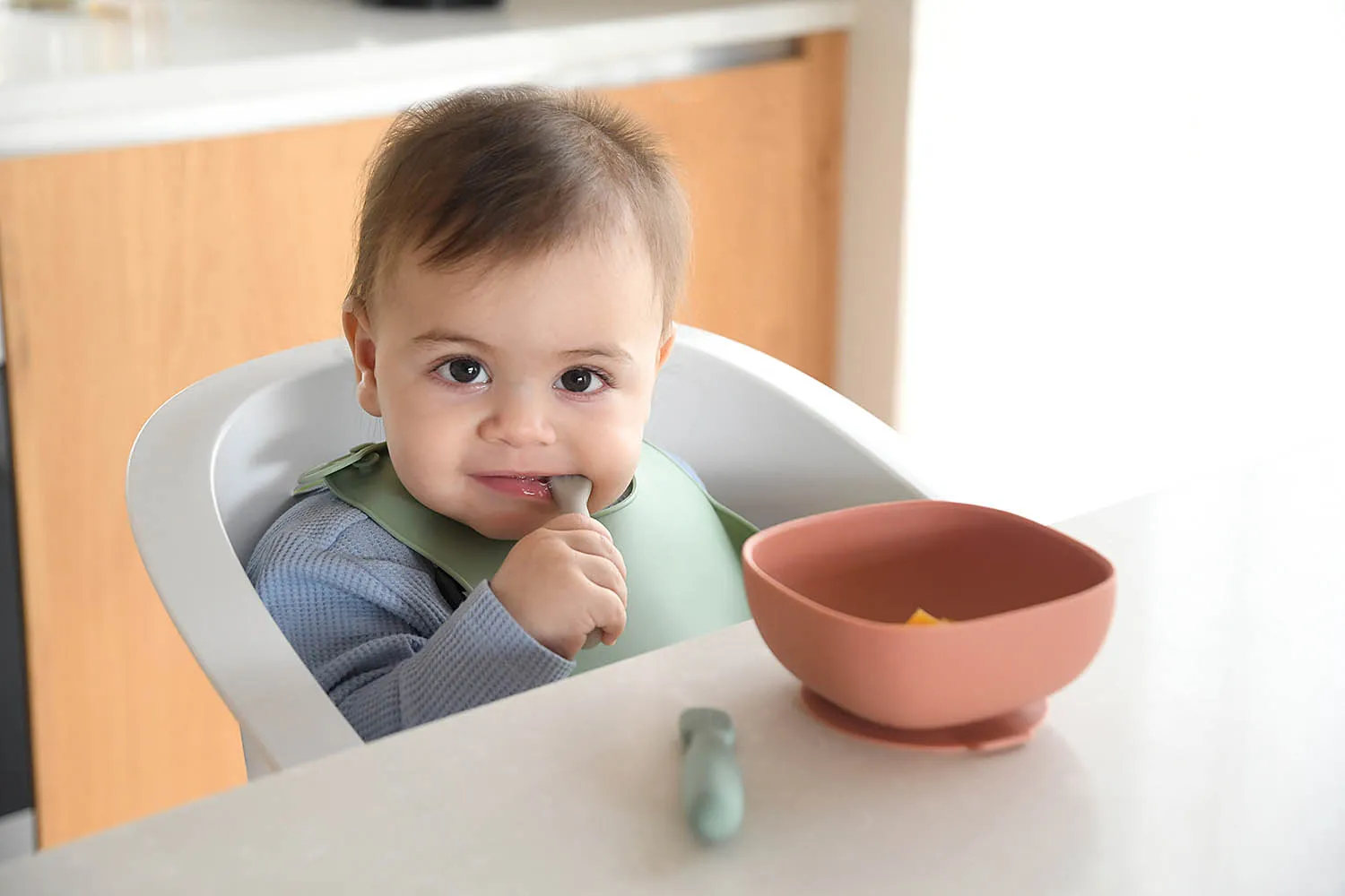 Набор ложек Beaba силиконовых в блистере 2 шт /4М+