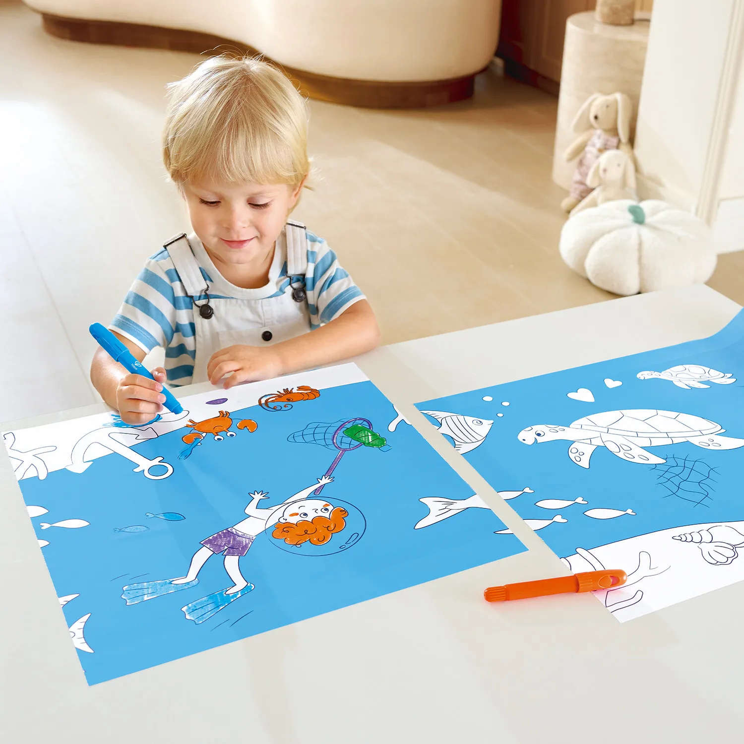 Набор большой игровой HAPE «Юный Пикассо» Раскрась подводный мир E2018_HP