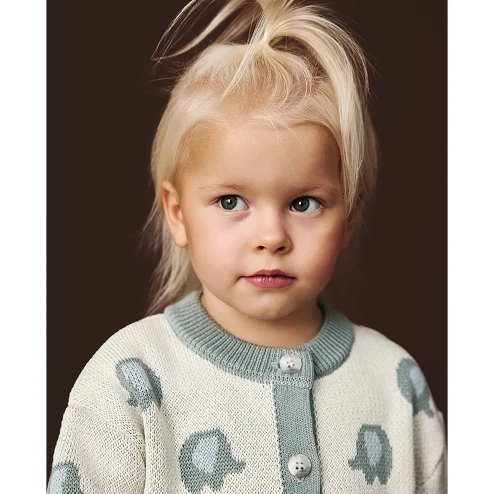 Кардиган детский LoomKnits Слоники мультиколор