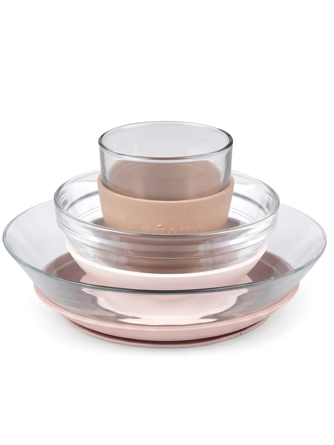 Набор посуды Beaba стеклянный Glass meal set BEABA X DURALEX
