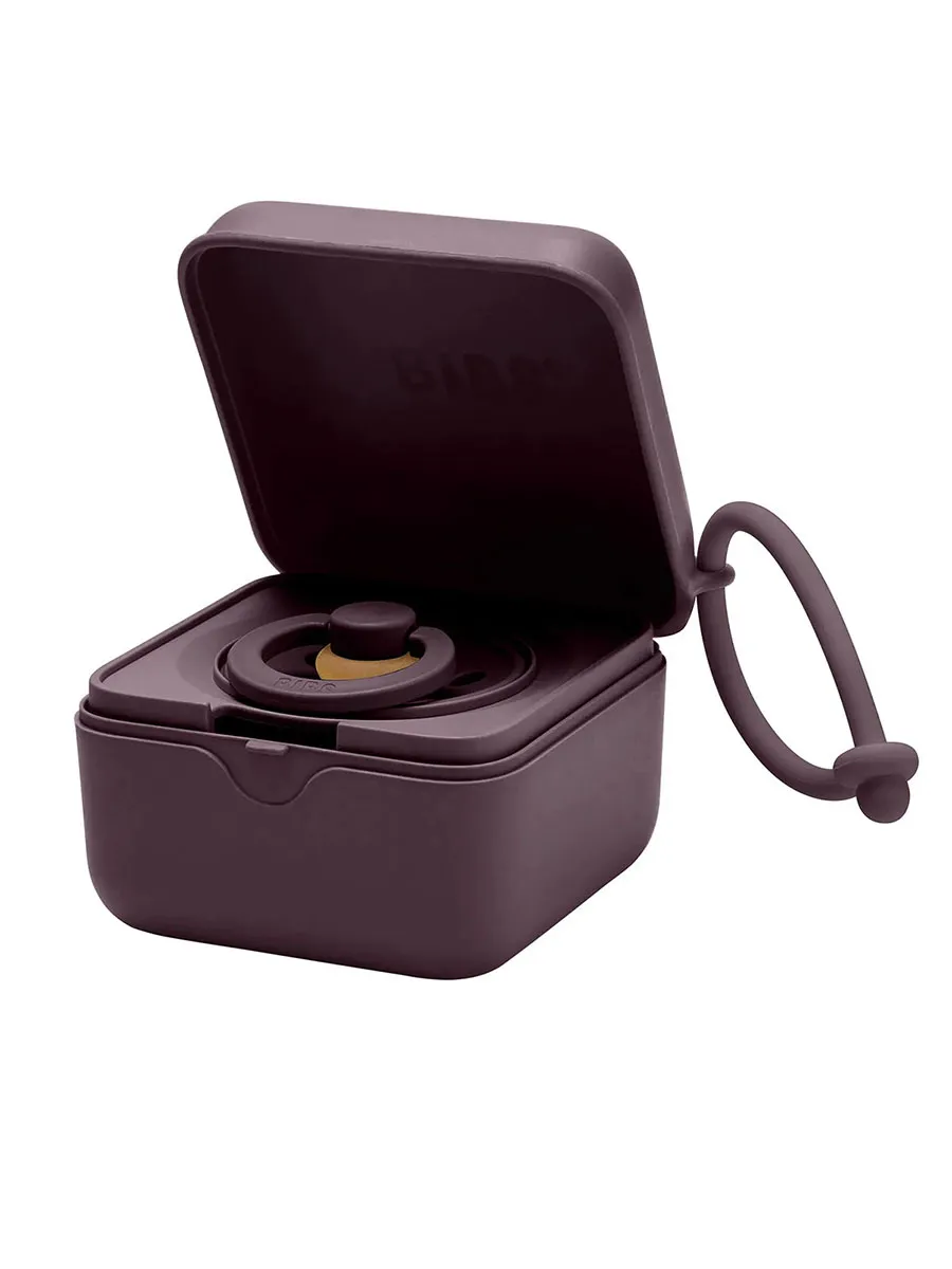 Контейнер для пустышки BIBS - Фиолетовый (Plum) 4200335. Изображение 1