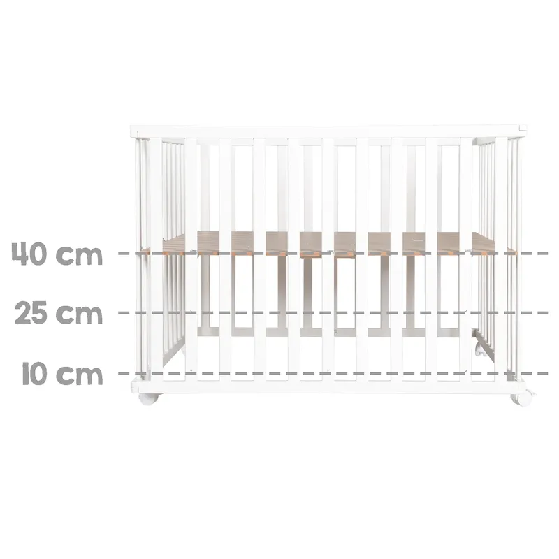 Детский квадратный манеж Roba 100х100 с бампером