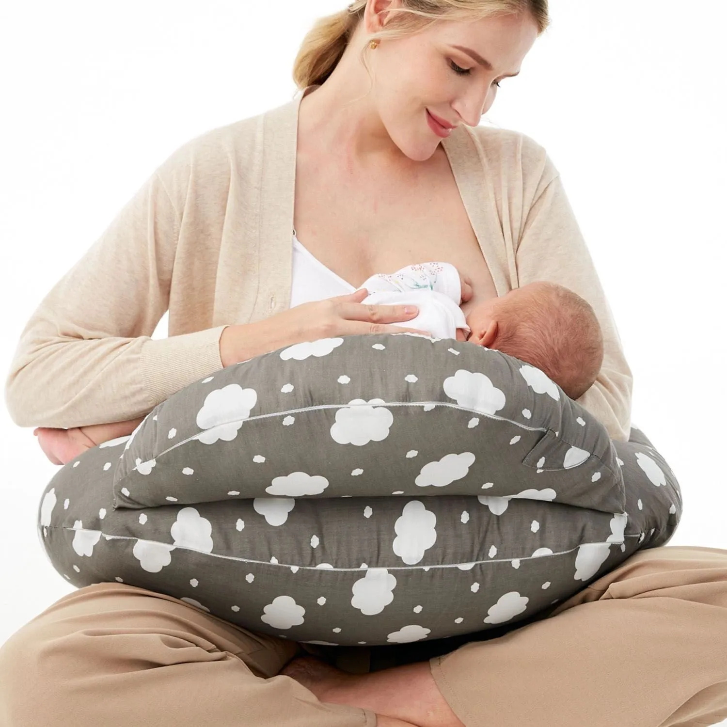 Подушка Momcozy регулируемая для кормления