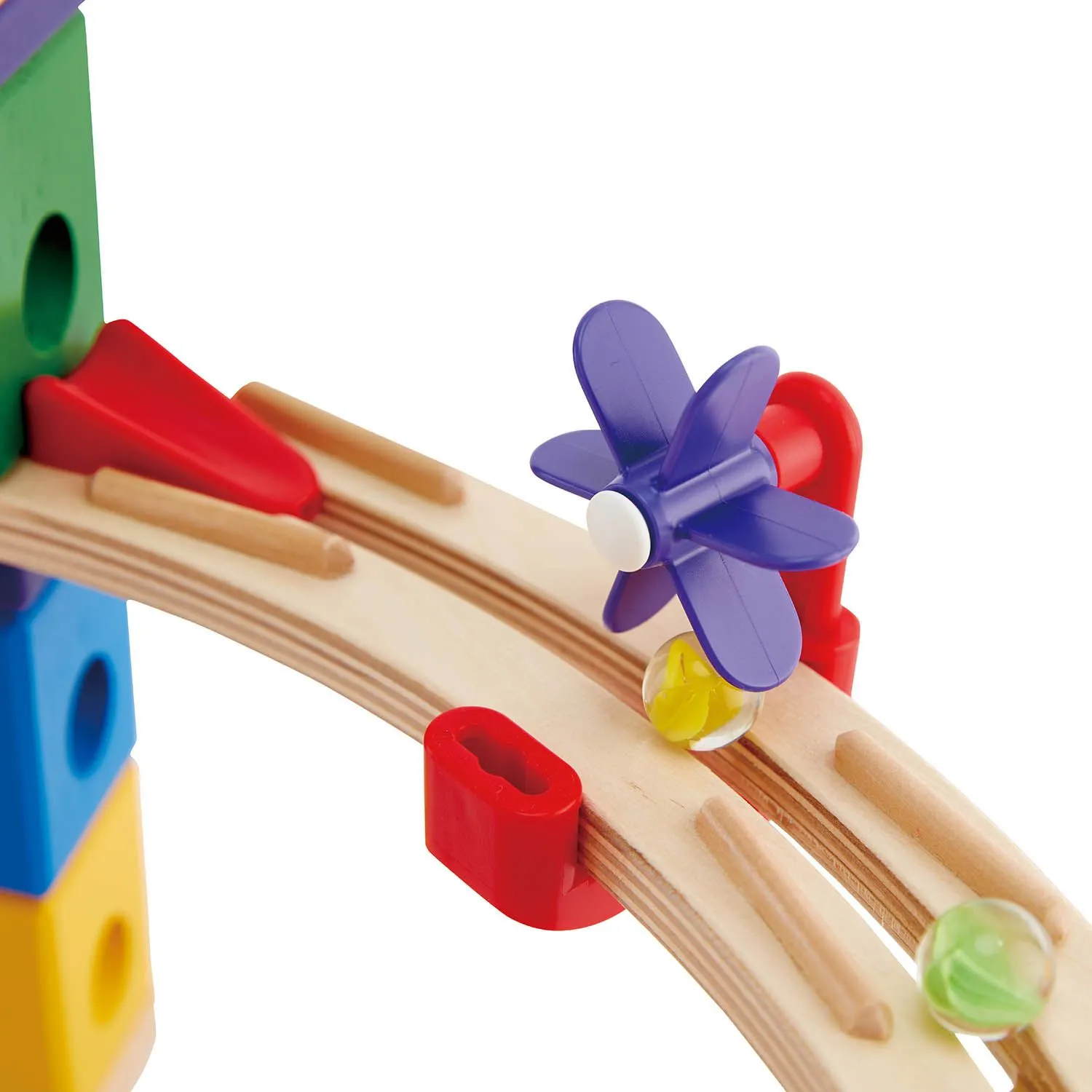 Конструктор детский HAPE Лабиринт Гонки с шариками и переходами, деревянный E6021_HP