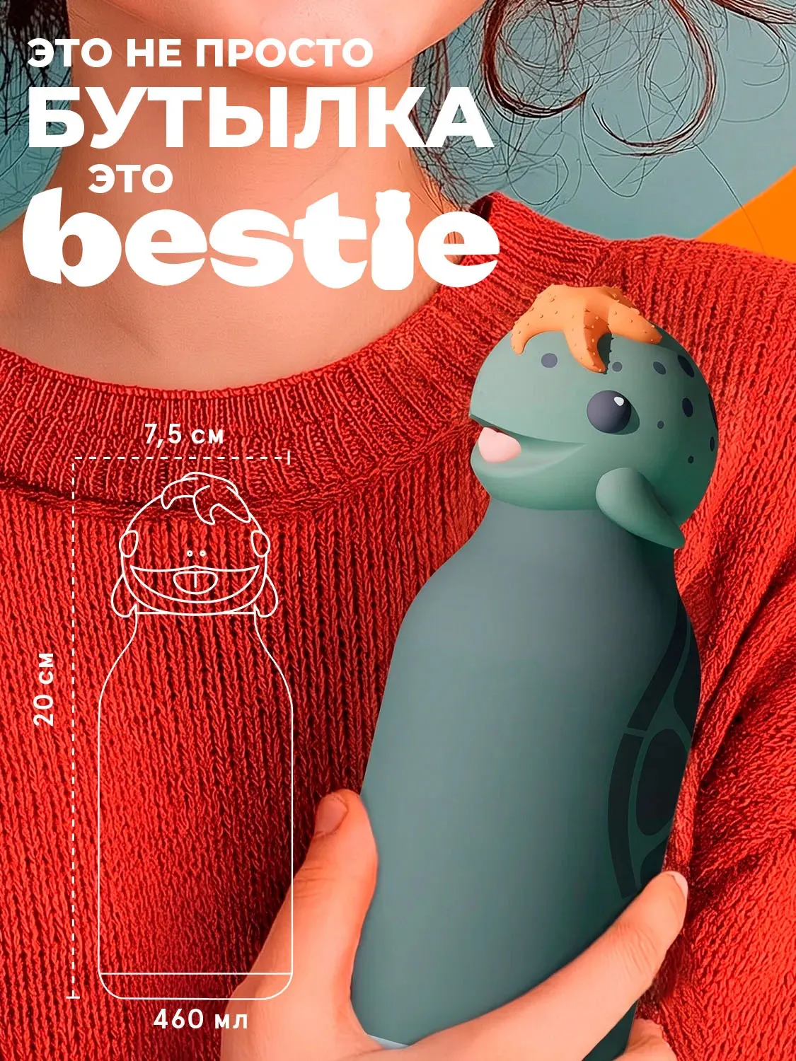 Бутылка Asobu для холодных и горячих напитков Bestie 460 мл