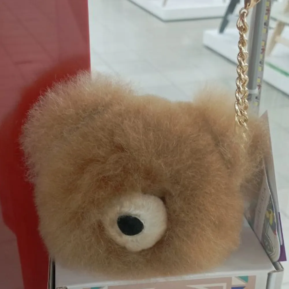 Подвеска-помпон ЛеРаРу медвежонок Сосновая шишка 13 см