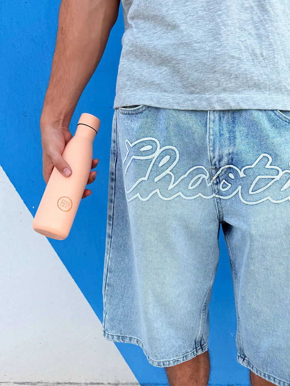 Термос-термобутылка Cool Bottles Soft Персиковый (Peach) 500мл CB500SOP. Изображение 5