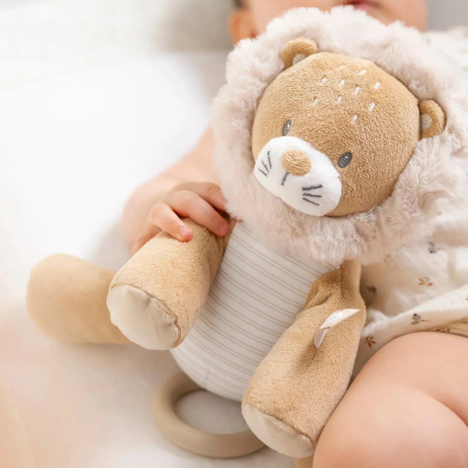 Игрушка мягкая Nattou Musical Soft toy FLO, ERNEST & OLI Лев музыкальная 682183