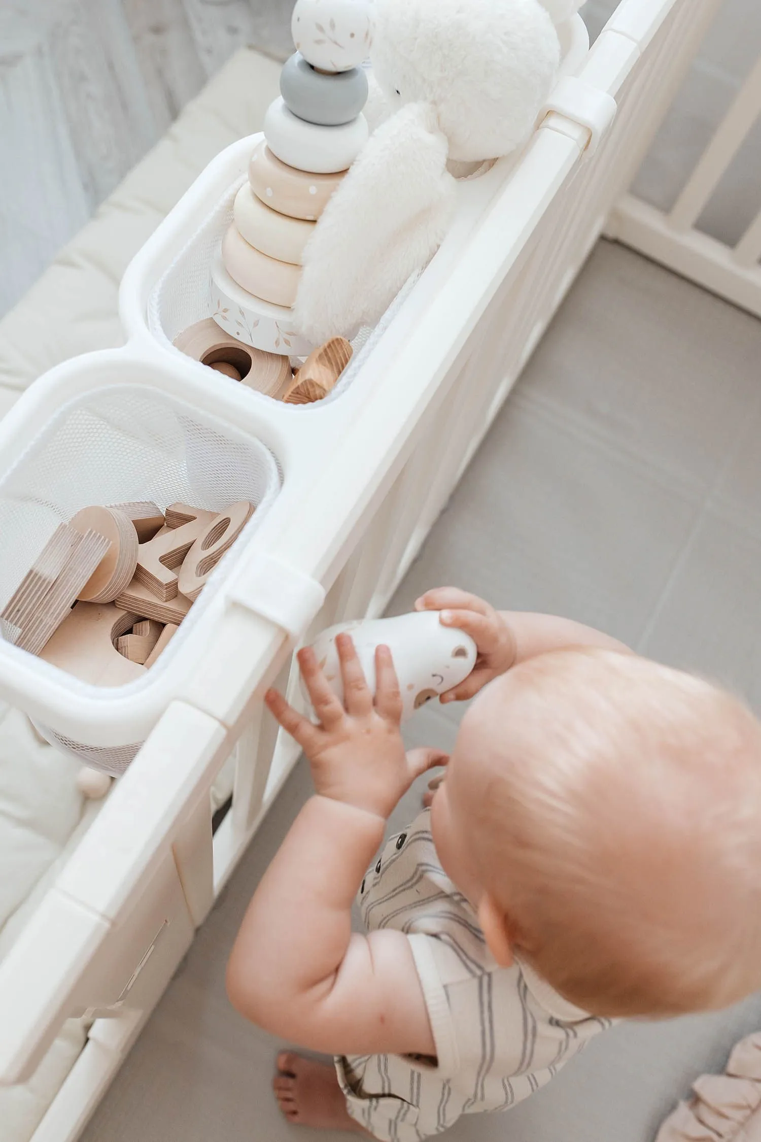 Органайзер для хранения подвесной UNIX Kids White с тремя отделениями универсальный PPBH3W