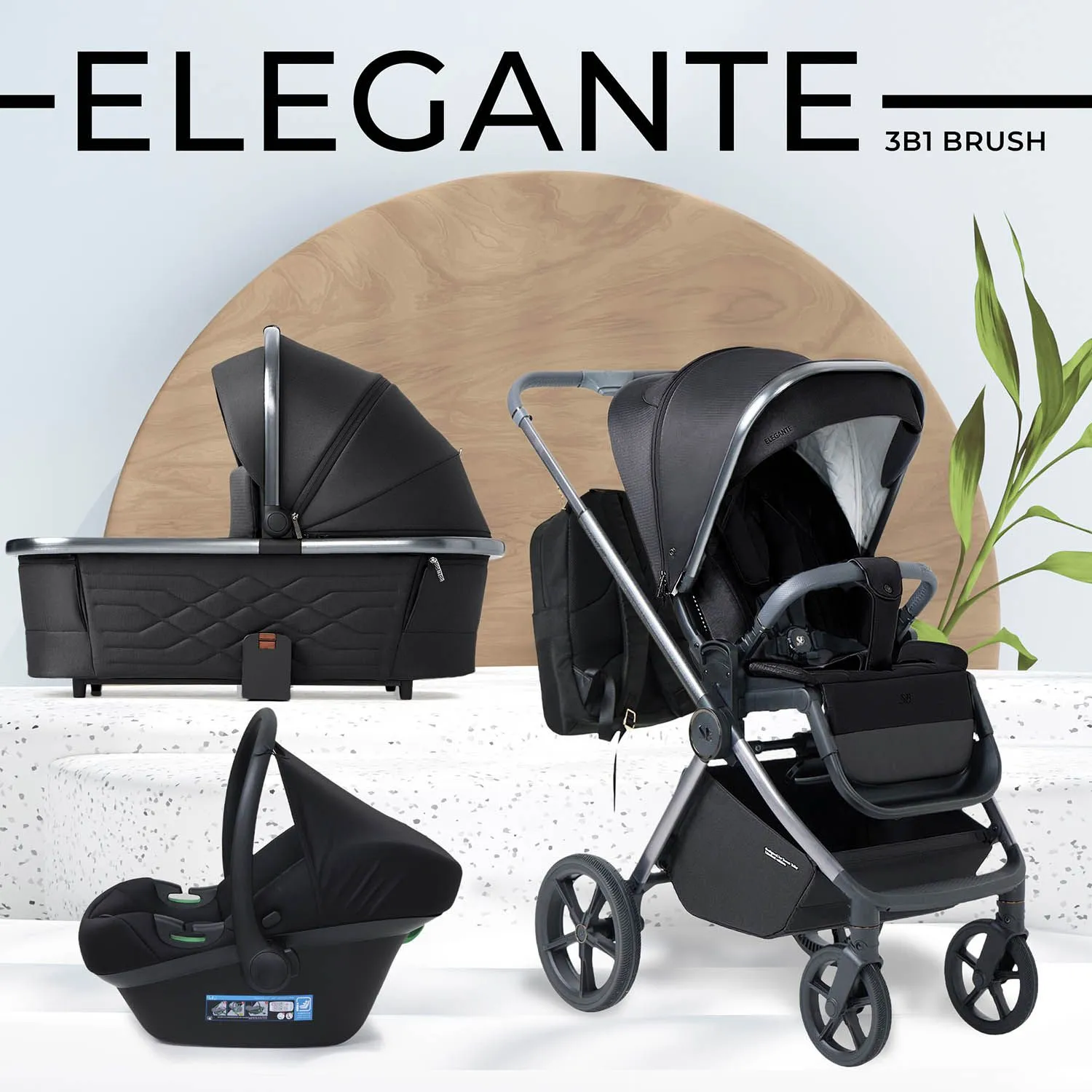 Коляска 3 в 1 Sweet Baby Elegante BRD