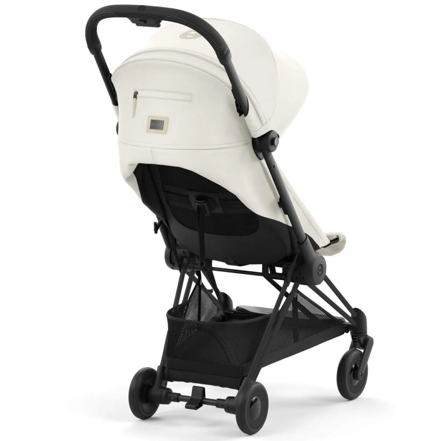 Коляска прогулочная Cybex Coya шасси Matt Black с дождевиком и бампером