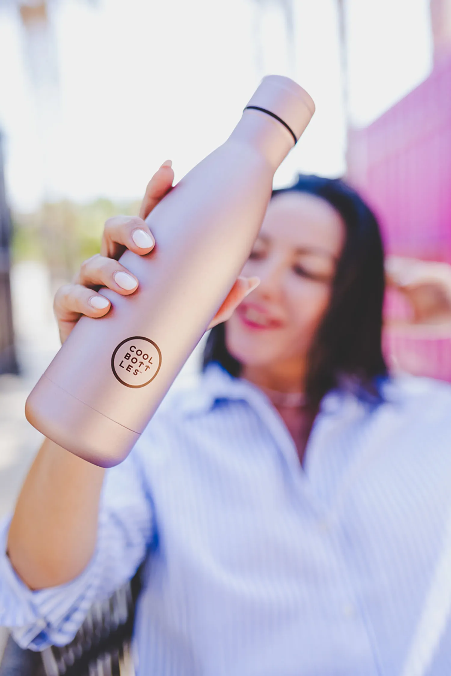 Термос-термобутылка Cool Bottles Metallic Rose 350 мл CB350MER