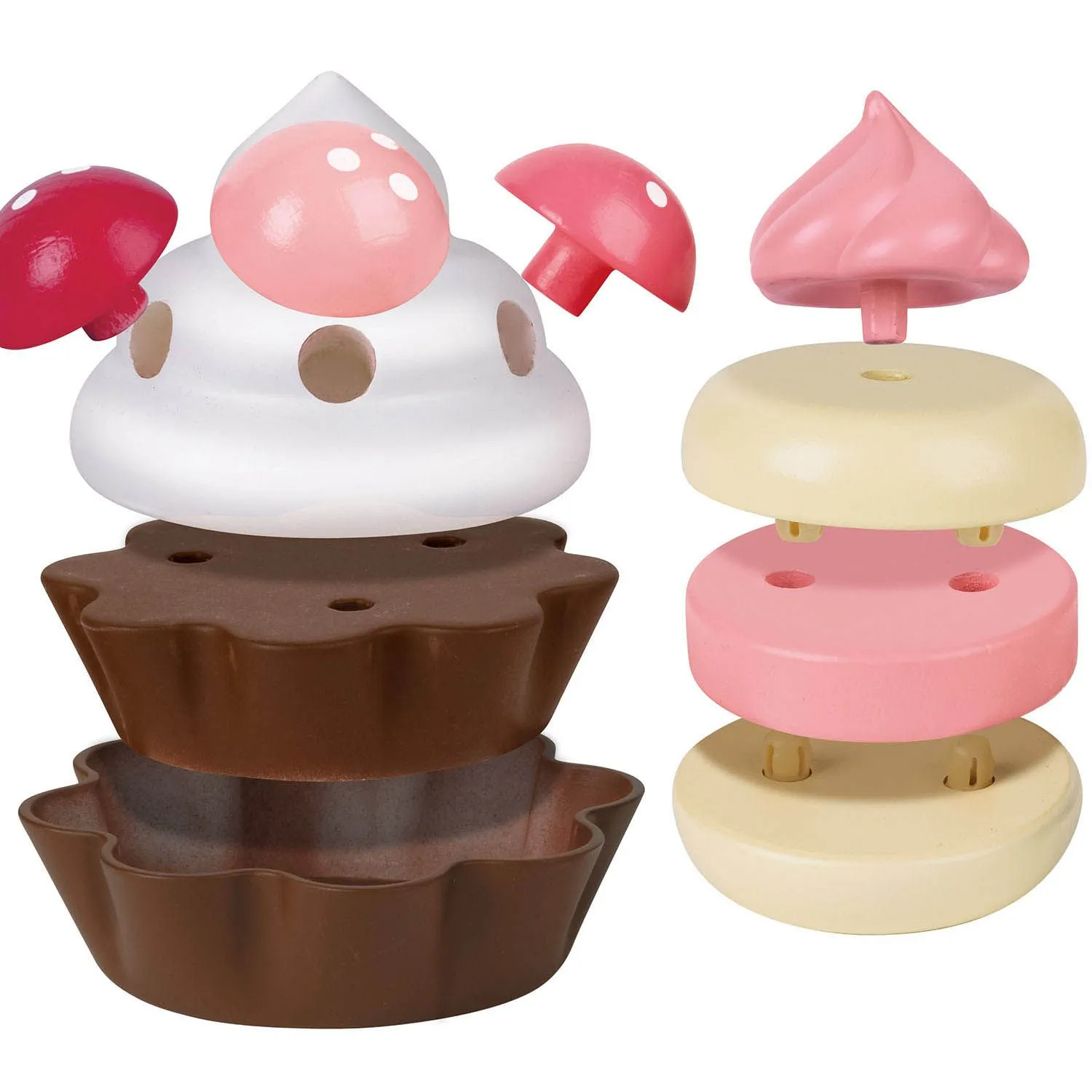 Набор игровой детский HAPE Пирожные клубничный десерт E3194_HP