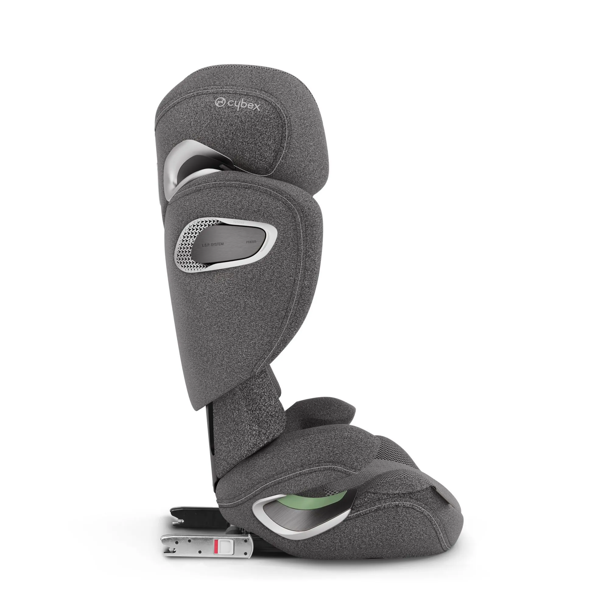 Автокресло 2/3 CYBEX Solution T i-Fix Plus, серый (mirage grey), от 3 до 12 лет, 15-36 кг (100 до 150 см), ISOFIX. Изображение 4