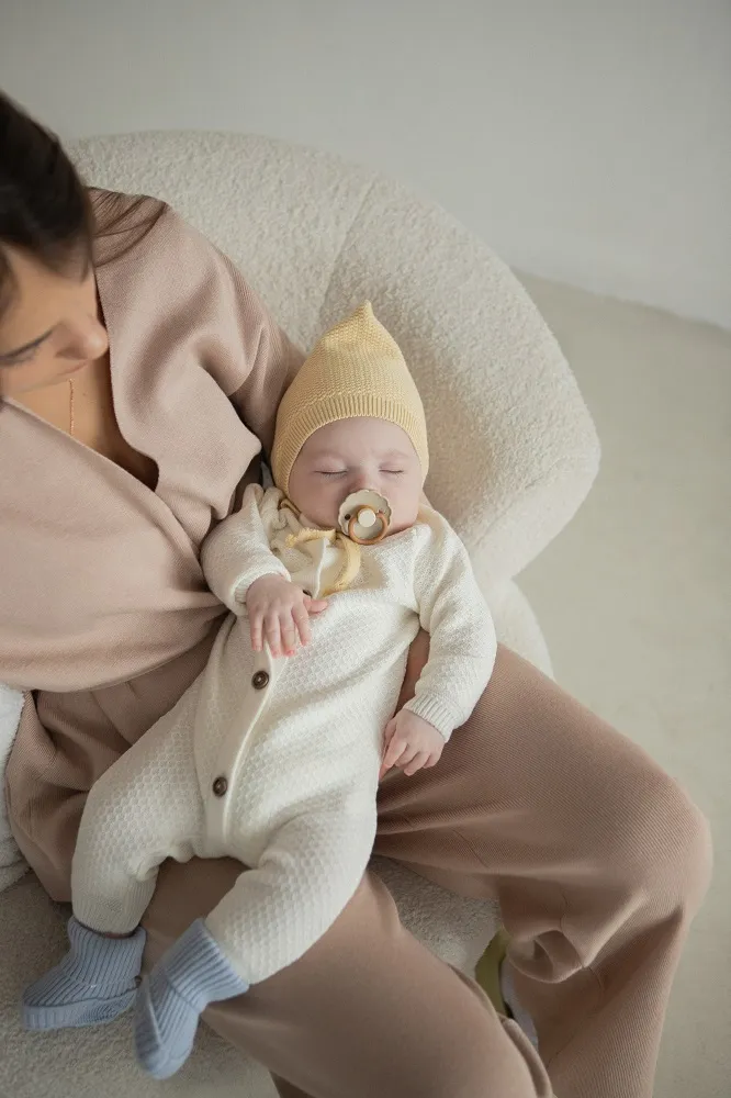 Комбинезон детский LoomKnits Кремовый хлопок