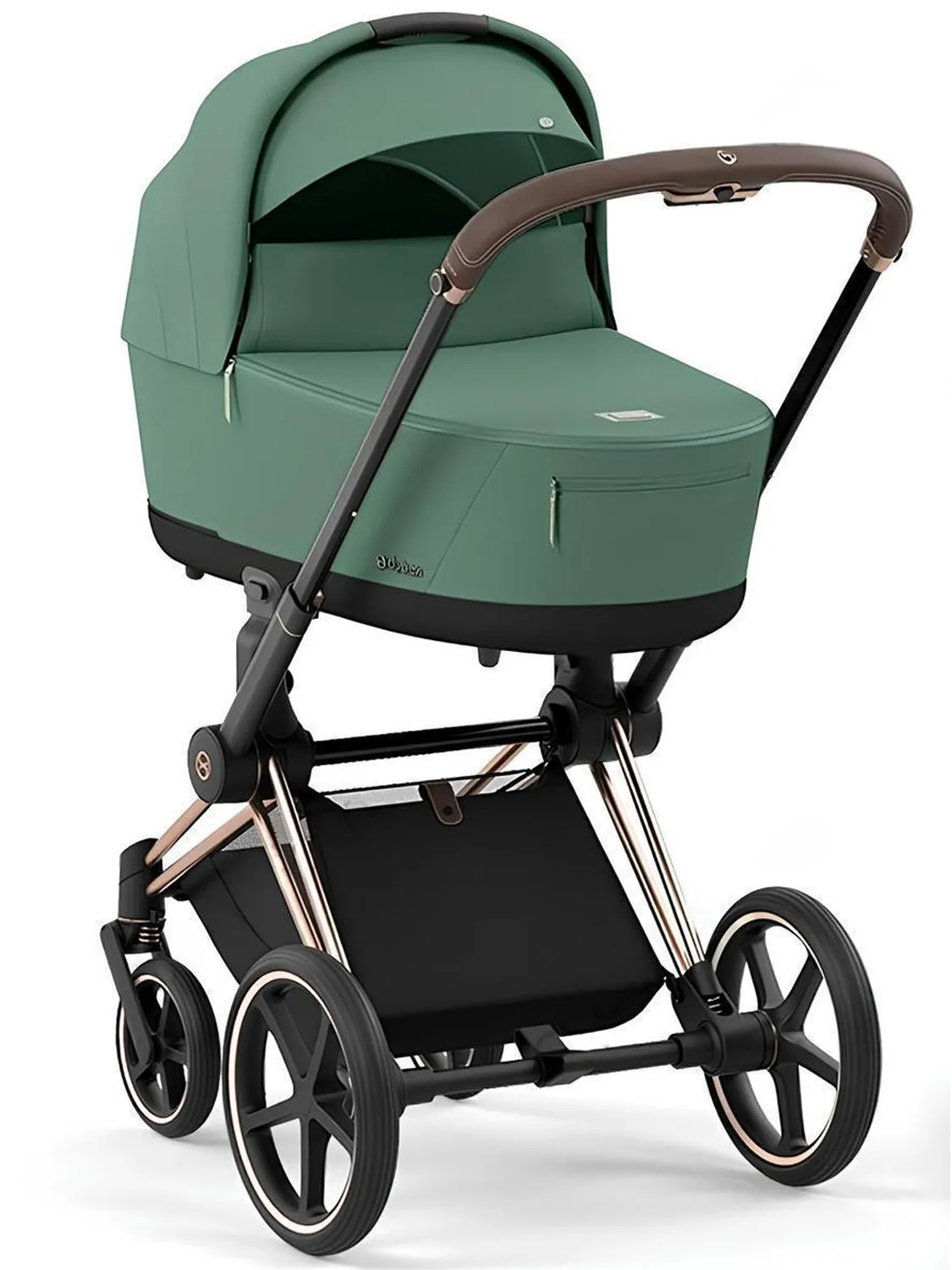 Коляска 2 в 1 Cybex Priam IV шасси Rosegold