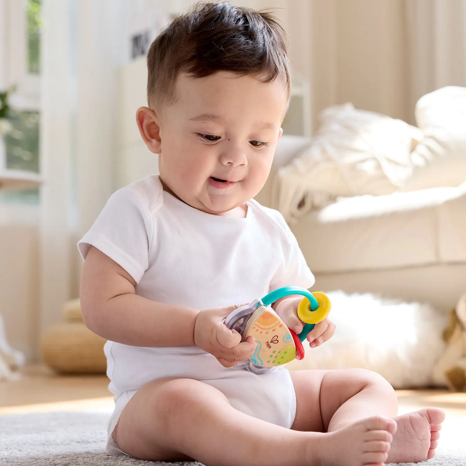 Погремушка Hape «Бубен» для малышей E0128_HP