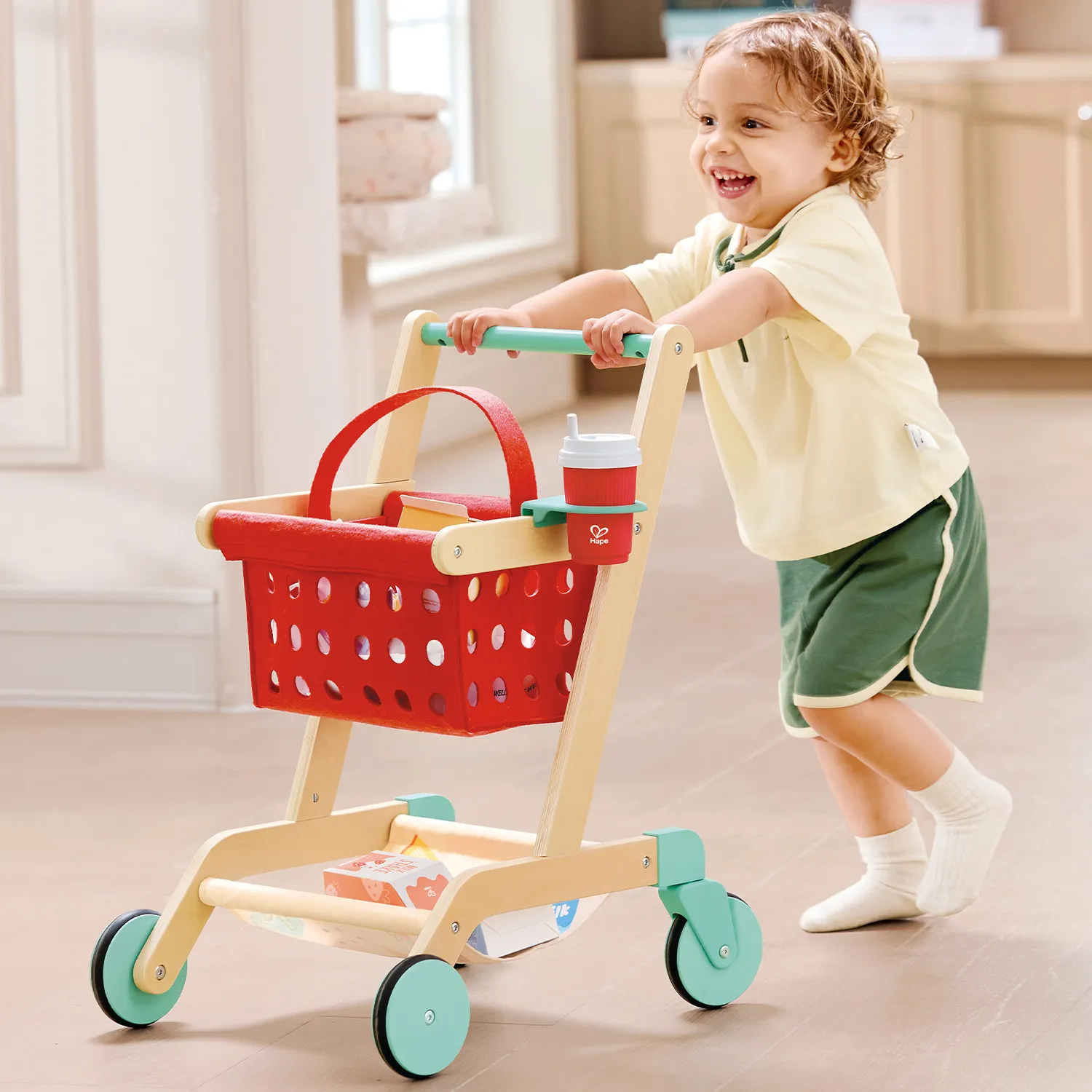 Набор игровой HAPE «Продукты» Тележка и корзина для покупок E3234_HP