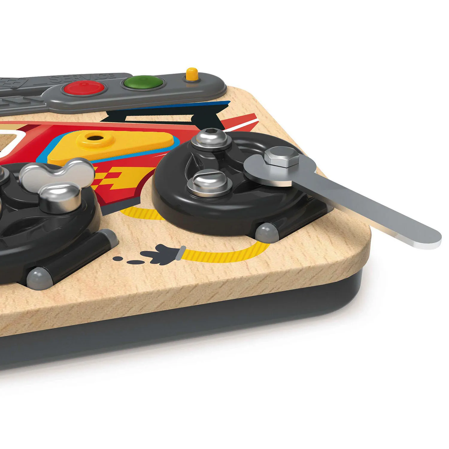 Игрушка HAPE развивающий бизиборд «Маленький гонщик» E1120_HP