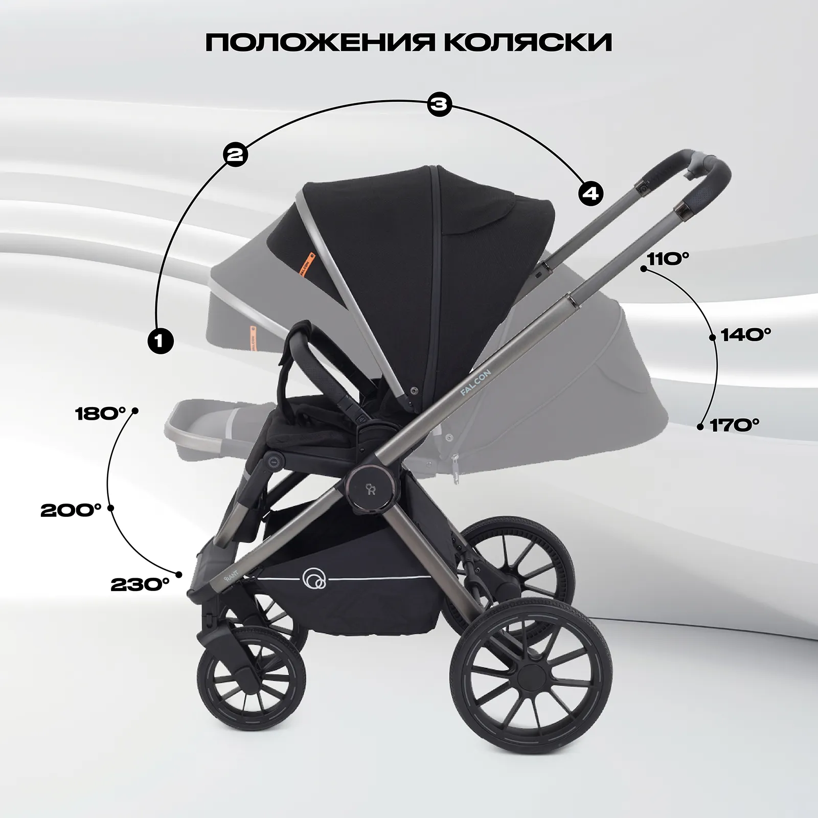 Коляска 3 в 1 Rant Falcon