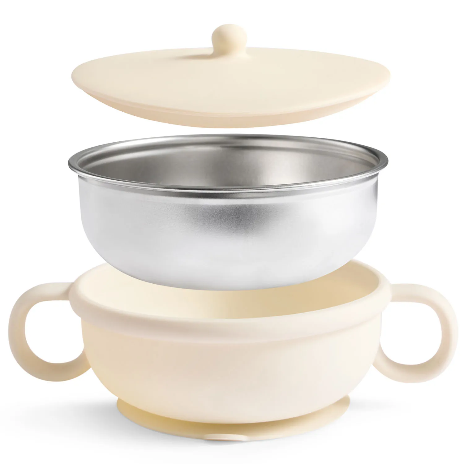 Тарелка Happy Baby с крышкой и ручками 250 мл