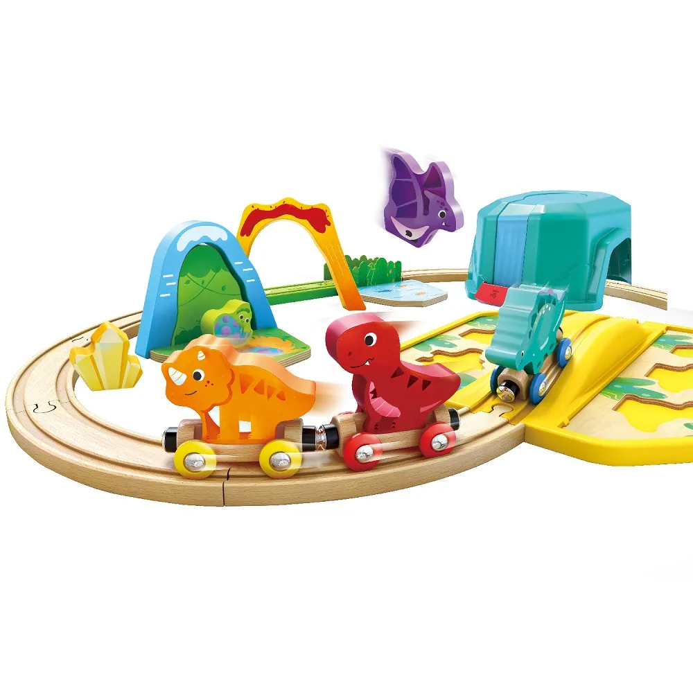 Железная дорога Hape «Динозаврики в контейнере» 27 элементов E3828_HP