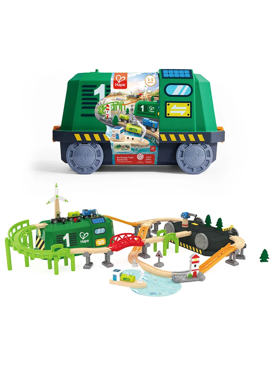 Игровой набор HAPE ж/д «Ветро-солнечная электростанция» E3885_HP
